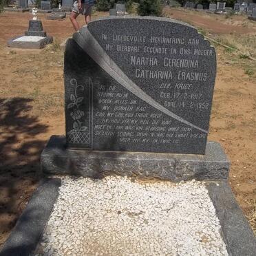 ERASMUS Martha Gerendina Catharina nee KRIGE 1917-1952