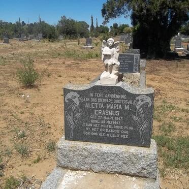 ERASMUS Aletta Maria M. 1947-1947