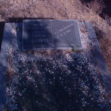 ERASMUS Johanna Christina nee OOSTHUIZEN 1900-1963