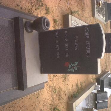 ERLANK Agnes Gertrud 1911-1990