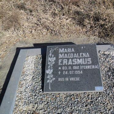 ERASMUS Maria Magdalena nee FERREIRA 1912-1994