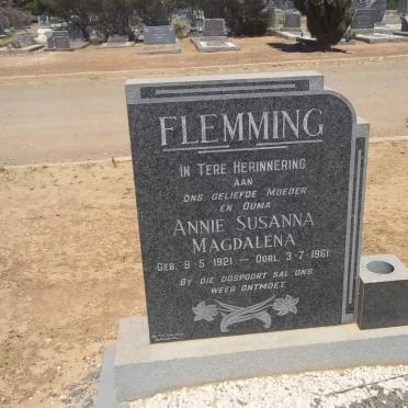 FLEMMING Annie Susanna Magdalena 1921-1961