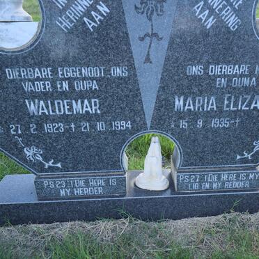 FUNK Waldemar 1923-1994 &amp; Maria Elizabeth 1935-