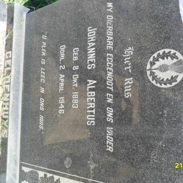 GELDENHUYS Johannes Albertus 1883-1946