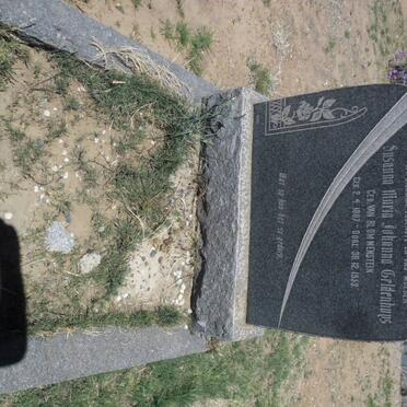 GELDENHUYS Susanna Maria Johanna nee VAN BLOMMENSTEIN 1887-1953