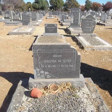 GEYER Christina M. 1881-1964