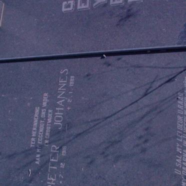 GEYER Pieter Johannes 1916-1989