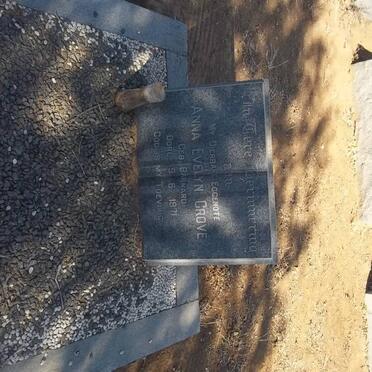 GROVE Anna Evelyn nee BARNARD -1971