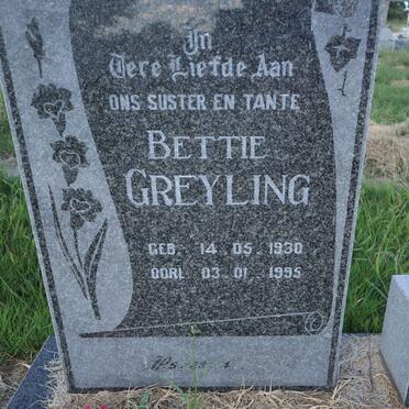GREYLING Bettie 1930-1995