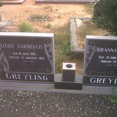 GREYLING Louis Cornelius 1891-1962 &amp; Johanna Susanna CROUS 1901-1994