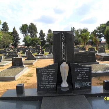 GREUNEN Douglas, van 1908-1980 &amp; Bettie 1908-1994