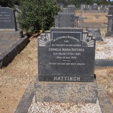 HATTINGH Cornelia Maria nee NAUDÉ 1890-1942