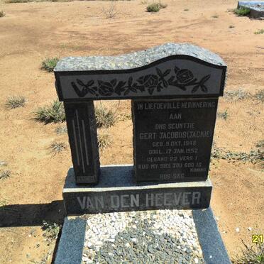 HEEVER Gert Jacobus, van den 1948-1952