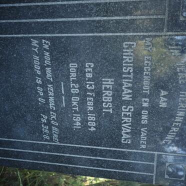 HERBST Christiaan Servaas 1884-1941