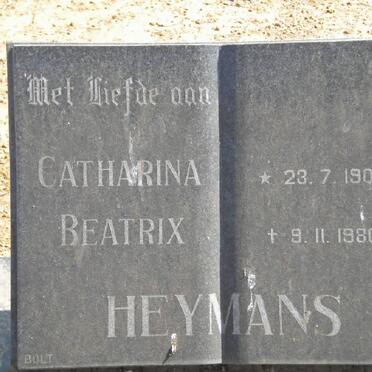 HEYMANS Catharina Beatrix 1900-1980