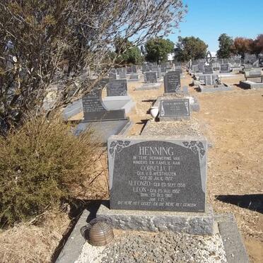 HENNING Cornelia F. nee VAN DER WESTHUIZEN 1922-1962 :: HENNING Alfonzo 1958-1962 :: HENNING Leon 1962-1962