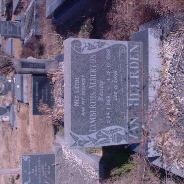 HEERDEN Lambertus Albertus, van 1906-1969