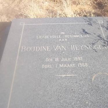 HEYNINGEN Boudine, van 1892-1968