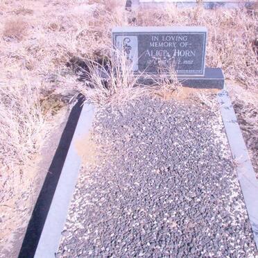 HORN Alice 1981-1982