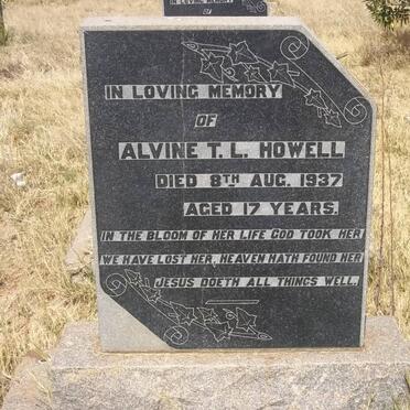 HOWELL Alvine T.L. -1937