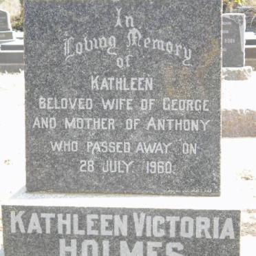 HOLMES Kathleen Victoria nee HOBLEY -1960