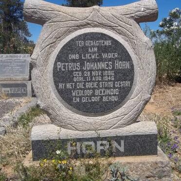 HORN Petrus Johannes 1886-1946