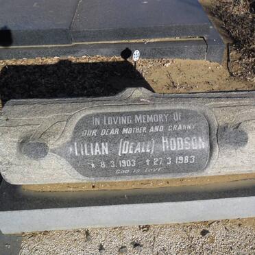 HODSON Lilian nee DEALE 1903-1983