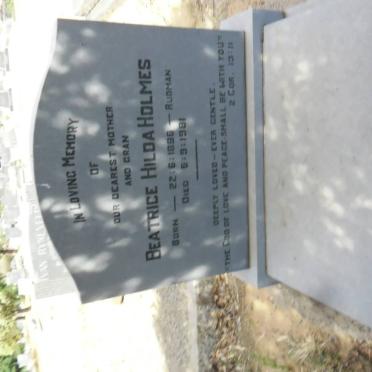 HOLMES Beatrice Hilda nee RUDMAN 1896-1981