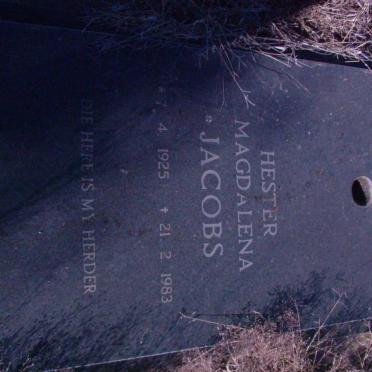 JACOBS Hester Magdalena 1925-1983