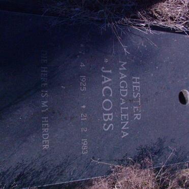 JACOBS Hester Magdalena 1925-1983