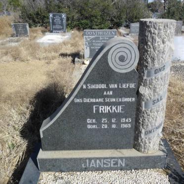 JANSEN Frikkie 1945-1965