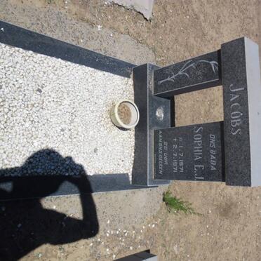 JACOBS Sophia E.J. 1971-1971