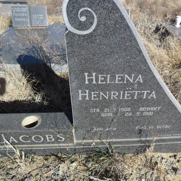 JACOBS Jan Pieter 1908-1982 &amp; Helena Henrietta BOSHOFF 1908-1981       