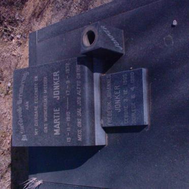 JONKER Frederik Johannes 1905-1980 &amp; Martie 1910-1972