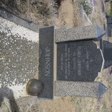 JOHNSON Flora nee HALLIWELL 1878-1861