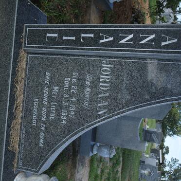 JORDAAN Annalie nee NORTJÉ 1947-1994