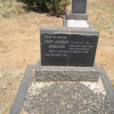 JORDAAN Gert Jacobus 1876-1951
