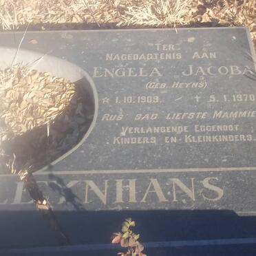 KLEYNHANS Engela Jacoba nee HEYNS 1909-1970