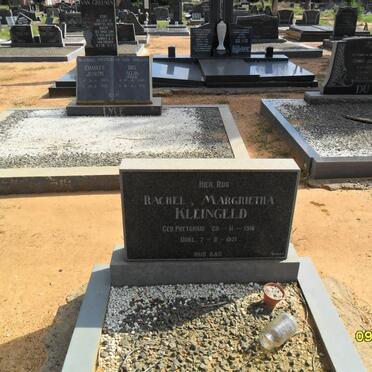 KLEINGELD Rachel Margrietha nee PRETORIUS 1916-1971