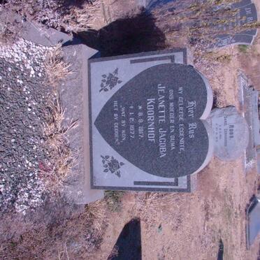 KOORNHOF Jeanette Jacoba 1917-1977