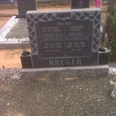 KRUGER Cornelius Johannes 1892-1963 &amp; Maria Magdalena 1900-1993