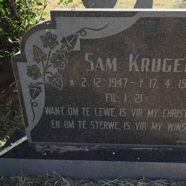 KRUGER Sam 1947-1996