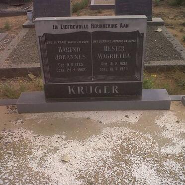 KRUGER Barend Johannes 1883-1962 &amp; Hester Magrietha 1892-1960