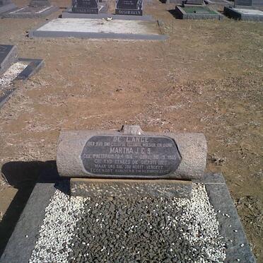 LANGE Martha J.C.S., de ??-1965