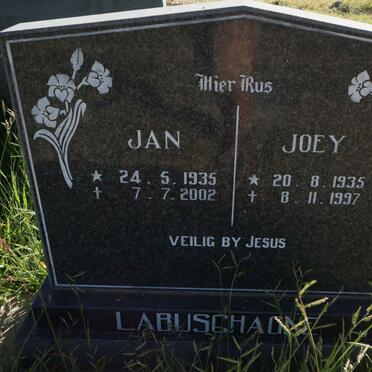 LABUSCHAGNE Jan 1935-2002 &amp; Joey 1935-1997