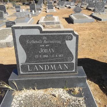 LANDMAN Johan 1946-1971