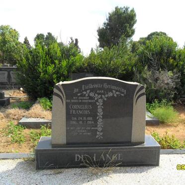 LANGE Cornelius Francois, de 1910-1964