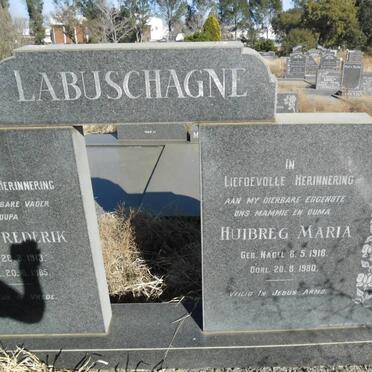 LABUSCHAGNE Jan Frederik 1913-1985 &amp; Huibreg Maria NAGEL 1918-1980     