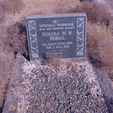 MINNIE Susara M.M. nee JOOSTE 1888-1963