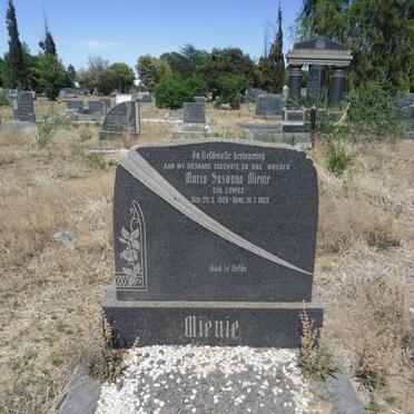 MIENIE Maria Susanna nee LOWIES 1926-1953